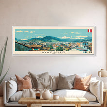 Carregar imagem no visualizador da galeria, Ayacucho, Peru Panoramic Canvas Print, Ayacucho, Peru Painting, Peru Art, Ayacucho Travel Poster, Travel Art, Guest Room Painting
