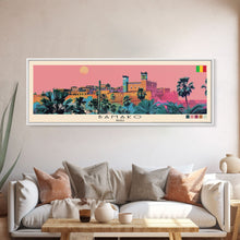 Carregar imagem no visualizador da galeria, Bamako, Mali Panoramic Canvas Print, Bamako, Mali Painting, Mali Art, Bamako Travel Poster, Travel Art, Guest Room Painting
