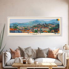 Load image into Gallery viewer, Bamenda, Cameroon Panoramic Canvas Print, Bamenda, Cameroon Painting, Cameroon Art, Bamenda Travel Poster, Travel Art, Vacation Gift
