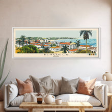 Load image into Gallery viewer, Benguela, Angola Panoramic Canvas Print, Benguela, Angola Painting, Angola Art, Benguela Travel Poster, Travel Art, Vacation Gift
