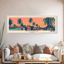 Load image into Gallery viewer, Bertoua, Cameroon Panoramic Canvas Print, Bertoua, Cameroon Painting, Cameroon Art, Bertoua Travel Poster, Travel Art, Guest Room Painting
