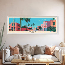Load image into Gallery viewer, Blida, Algeria Panoramic Canvas Print, Blida, Algeria Painting, Algeria Art, Blida Travel Poster, Travel Art, Housewarming Gift
