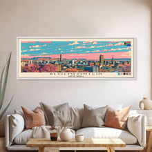 Load image into Gallery viewer, Bloemfontein, South Africa Panoramic Canvas Print, Bloemfontein, South Africa Painting, South Africa Art, Bloemfontein Travel Poster, Travel Art, Guest Room Painting
