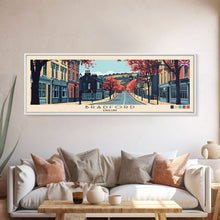 Load image into Gallery viewer, Bradford, England Panoramic Canvas Print, Bradford, England Painting, England Art, Bradford Travel Poster, Travel Art, Vacation Gift
