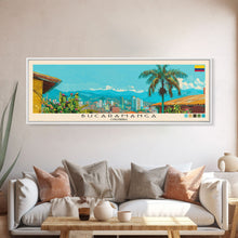 Carregar imagem no visualizador da galeria, Bucaramanga, Colombia Panoramic Canvas Print, Bucaramanga, Colombia Painting, Colombia Art, Bucaramanga Travel Poster, Travel Art, Guest Room Painting
