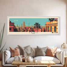 Carregar imagem no visualizador da galeria, Cairo, Egypt Panoramic Canvas Print, Cairo, Egypt Painting, Egypt Art, Cairo Travel Poster, Travel Art, Housewarming Gift
