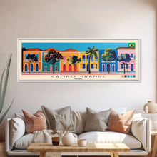 Carregar imagem no visualizador da galeria, Campo Grande, Brazil Panoramic Canvas Print, Campo Grande, Brazil Painting, Brazil Art, Campo Grande Travel Poster, Travel Art, Guest Room Painting
