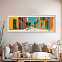 Cargar imagen en el visor de la galería, Centro, Mexico Panoramic Canvas Print, Centro, Mexico Painting, Mexico Art, Centro Travel Poster, Travel Art, Living Room Painting

