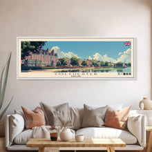 Load image into Gallery viewer, Colchester, England Panoramic Canvas Print, Colchester, England Painting, England Art, Colchester Travel Poster, Travel Art, Guest Room Painting
