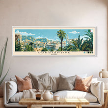 Cargar imagen en el visor de la galería, Constantine, Algeria Panoramic Canvas Print, Constantine, Algeria Painting, Algeria Art, Constantine Travel Poster, Travel Art, Housewarming Gift
