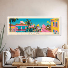 Load image into Gallery viewer, Cuiaba, Brazil Panoramic Canvas Print, Cuiaba, Brazil Painting, Brazil Art, Cuiaba Travel Poster, Travel Art, Vacation Gift
