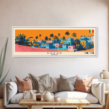 Carregar imagem no visualizador da galeria, Dakar, Senegal Panoramic Canvas Print, Dakar, Senegal Painting, Senegal Art, Dakar Travel Poster, Travel Art, Vacation Gift
