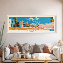 Load image into Gallery viewer, Djelfa, Algeria Panoramic Canvas Print, Djelfa, Algeria Painting, Algeria Art, Djelfa Travel Poster, Travel Art, Housewarming Gift
