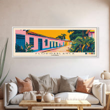 Carregar imagem no visualizador da galeria, Floridablanca, Colombia Panoramic Canvas Print, Floridablanca, Colombia Painting, Colombia Art, Floridablanca Travel Poster, Travel Art, Housewarming Gift
