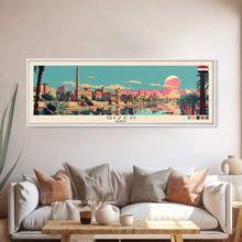 Carregar imagem no visualizador da galeria, Gizeh, Egypt Panoramic Canvas Print, Gizeh, Egypt Painting, Egypt Art, Gizeh Travel Poster, Travel Art, Vacation Gift
