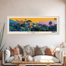 Load image into Gallery viewer, Gonder, Ethiopia Panoramic Canvas Print, Gonder, Ethiopia Painting, Ethiopia Art, Gonder Travel Poster, Travel Art, Guest Room Painting
