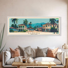 Carregar imagem no visualizador da galeria, Kenema, Sierra Leone Panoramic Canvas Print, Kenema, Sierra Leone Painting, Sierra Leone Art, Kenema Travel Poster, Travel Art, Vacation Gift
