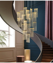 Load image into Gallery viewer, 12 Lights -Luxury modern LED chandelier for staircase, lobby, living room, stairwell
