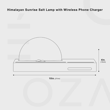 Carregar imagem no visualizador da galeria, Himalayan Sunrise Salt Lamp with Wireless Phone Charger
