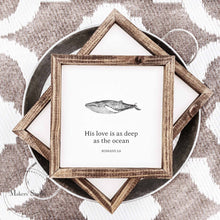 Load image into Gallery viewer, His Love is as Deep as the Ocean - Mesh Stencil 8.5x11

