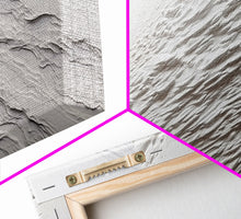 Load image into Gallery viewer, Triptych Framed Canvas Print Wall Art Set of 3 White Textured Effect Abstract Prints Modern Minimalist Wall Art Neutral Decor Impasto Effect
