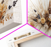 Carregar imagem no visualizador da galeria, Boho Style Minimalist Farmhouse 3 Piece Wall Art, White Background Wildflowers, Botanical Floral Art, Rustic Chic Decor
