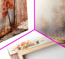 Carregar imagem no visualizador da galeria, Fall Centerpiece Landscape Painting Canvas Print, Autumn Decor, Fall Centerpiece, Fall Home Decor, Fall Wall Decor, Seasonal Decor
