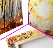 Carregar imagem no visualizador da galeria, Beautiful Fall Decor Framed Canvas Print, Autumn Decor, Fall Wall Art, Above Mantle Wall Art, Art For Mantle Wall Art
