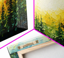 Carregar imagem no visualizador da galeria, Forest Wall Art, Abstract Wall Art, Forest Painting, Wall Art, Canvas Print, Wall Hanging, Landscape Art, Home Office Art, Southern Decor
