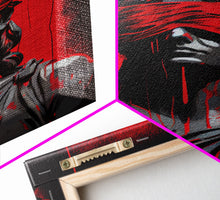 Load image into Gallery viewer, Blindfolded Statue of Liberty Graffiti art, framed canvas print, dystopian art
