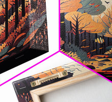 Carregar imagem no visualizador da galeria, A Beautiful autumn scene, fall in the forest, fine art poster print
