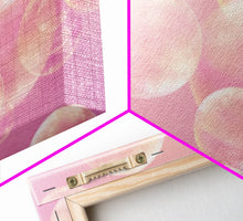 Load image into Gallery viewer, Pink Bathroom Wall Decor, Pink Bubbles Abstract Wall Art Print, Bubbles Print, Pink Nursery Wall Art, Bubbles Nursery Art Print Framed Art
