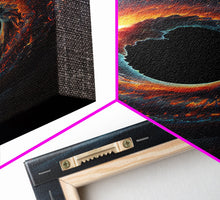 Cargar imagen en el visor de la galería, Eye Of the Storm, Galaxy art, framed canvas print, unique space decor
