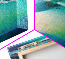 Carregar imagem no visualizador da galeria, Bird&#39;s Eye View Of a Tropical Beach, Framed Canvas Print, Lake House Art, Modern Farmhouse Decor
