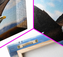 Load image into Gallery viewer, Eagle in a Mountain Clouds Canvas Wall Art Design, Framed Canvas Print Decor for Home &amp; Office Decoration, CANVAS READY to Hang
