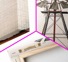 Cargar imagen en el visor de la galería, Rustic Farmhouse Home Decor, Windmill Photography Photo Print Art, Rustic Industrial Farmhouse Wall Art Picture, Country Landscape Picture
