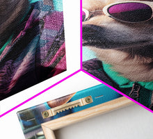 Cargar imagen en el visor de la galería, Chihuahua Wall Print, Dog Pink Sunglasses, Dog Wall Art, Animal Art, Funny Wall Art, Framed Wall Art, Framed Canvas, Wall Print, Wall Canvas
