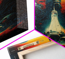 Cargar imagen en el visor de la galería, Cosmic Horror Space Exploration Poster Canvas Print, Scifi Wall Art, ready to hang wall art

