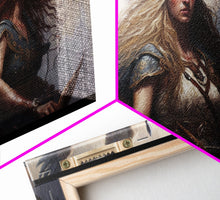 Load image into Gallery viewer, The Valkyries, Norse Mythology, Framed Canvas Print, Norse Fantasy Art
