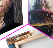 Load image into Gallery viewer, Norse Mythology Art, Alfheim Realm of the Light Elves, Framed Canvas Print, Fantasy Wall Art
