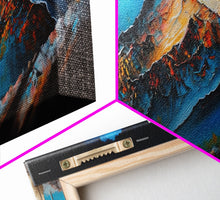 Cargar imagen en el visor de la galería, Chongtar Kangri, Travel Poster Wall Art, Framed Canvas Print, Mountain Art, Mountain Landscape Painting
