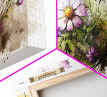 Carregar imagem no visualizador da galeria, Abstract Wildflower Meadow Painting, Colorful Vibrant Botanical Art Prints, Abstract Mixed Media flower Art, Extra Large Painting, Wall Art
