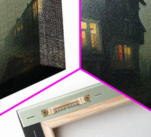 Load image into Gallery viewer, Creepy WildWest Art, canvas print, gloomy abandoned street
