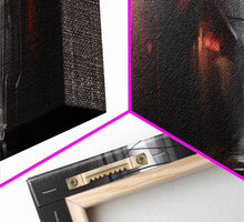 Cargar imagen en el visor de la galería, City Canvas Art Print, Asian City Art, Dark Night Street Art, Abstract Urban Art, Large Urban Art, Panoramic, Wall Art, Canvas Print
