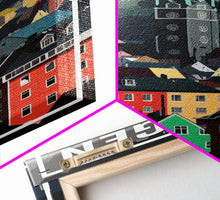 Load image into Gallery viewer, Bergen Wall Poster, NorwayPoster, Europe Wall Art, Norway Art Print, Travel Wall Print, Travel Poster, Travel Wall Art, Canvas Wall Print
