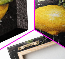 Carregar imagem no visualizador da galeria, Food Art, Lemon Wall Decor, Fruit Wall Art, Kitchen Wall Art, Minimalist Wall Art, Wall Decor, Canvas Print, Wall Art, Framed Canvas Art
