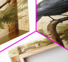 Load image into Gallery viewer, Crow Wall Art, Black Bird Wall Decor, Animal Wall Art, Trees, Nature, Modern Print, Wall Decor, Canvas Print, Wall Art, Framed Canvas
