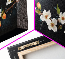 Cargar imagen en el visor de la galería, Cherry Blossoms Wall Decor, Floral Wall Art, White Flowers Wall Art, Panoramic Wall Decor, Canvas Print, Wall Art, Framed Canvas Art
