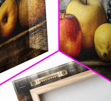Cargar imagen en el visor de la galería, Fruits Wall Art, Food Art, Pineapple, Apples, Orange, Kitchen Wall Decor, Panoramic Wall Decor, Canvas Print, Wall Art, Framed Canvas Art
