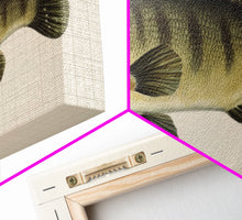 Load image into Gallery viewer, Bass Fish Wall Decor, Animal Wall Art, Nature Wall Art, Minimalist Art, Panoramic Wall Decor, Canvas Print, Wall Art, Framed Canvas Art
